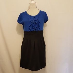 Wishes Wishes Wishes Blue Cap Sleeve Dress